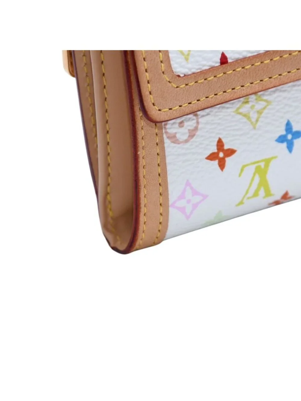 Louis Vuitton Wallet Porte Monnaie Billets Cartes Credit Monogram Multicolor